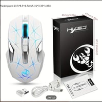 فأرة الألعاب اللاسلكية HXSJ 2.4G هي فأرة حديثة ومب...