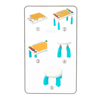 طقم طاولة وكرسي لممارسة الأنشطة للأطفال