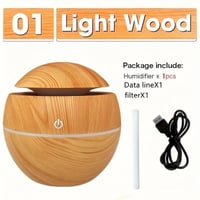 مرطب على شكل كرة، صغير الحجم يعمل بمنفذ USB لغرفة...