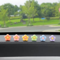 6 قطع من معطرات الهواء للسيارة على شكل زهرة لطيفة،...