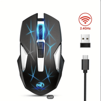 فأرة الألعاب اللاسلكية HXSJ 2.4G هي فأرة حديثة ومب...