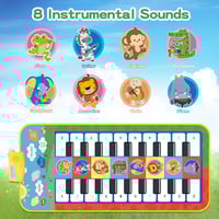 سجادة بيانو للأطفال قياس 80 * 50 سم مع 20 مفتاح بي...