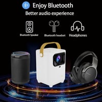 بروجكتور ذكي WiFi بحجم شاشة 150 بوصة مع بلوتوث ونظ...