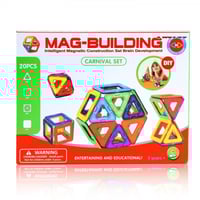 لعبة تركيب اشكال مغناطيسية بسيطة للاطفال ، 20 قطعة
