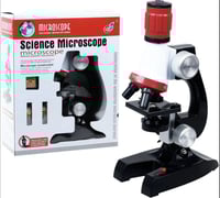 مجموعة مجهر العلوم للأطفال ,مجهر تكبير مع ضوء ليد...
