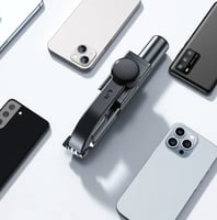 مثبت جيمبال R15 للهواتف الذكية مع عصا سيلفي بلوتوث...