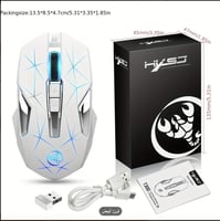 فأرة الألعاب اللاسلكية HXSJ 2.4G هي فأرة حديثة ومب...