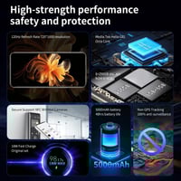 جوال جي تاب X Securix (بدون كاميرا وبدون GPS) ذاكر...