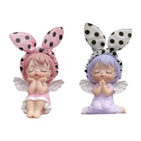 مجموعة مشبك معطر للسيارة بتصميم الملاك اللطيف لتزي...