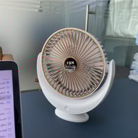 مروحة طاولة 3 سرعات, قابلة للشحن , قابلة للتعديل