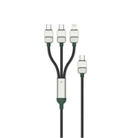 كابل Green Lion 3 في 1 مضفر من النوع C إلى C+C+L -...