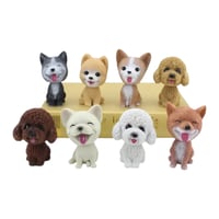 مجسم الكلاب المرحة بالراس الهزاز لتزيين التابلوه أ...