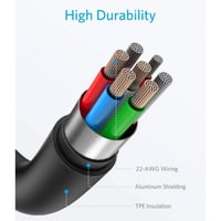 كابل شحن ومزامنة بيانات باور لاين بمنفذ مايكرو USB