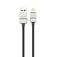 كابل USB-A إلى Lightning مضفر مطلي كهربائيًا من Gr...