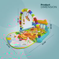 بساط لعب للأطفال الرضع مع لوحة مفاتيح موسيقية