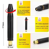 مجموعة مسدس فوهة خرطوم المياه النفاثة للبستنة والد...