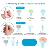 مبرد تقليم أظافر الأطفال وحديثي الولادة مع ضوء LED...