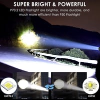 مصباح معدني كاشف فائق السطوع P90 , بطارية باستطاعة...