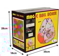 خيمة اللعب القابلة للطي مع 50 كرة ملونة مميزة , بي...