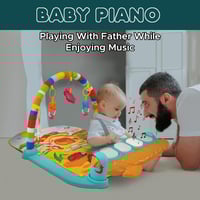 بساط لعب للأطفال الرضع مع لوحة مفاتيح موسيقية