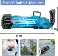 مسدس صانع فقاعات الصابون - 21 فتحة