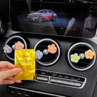 6 قطع من معطرات الهواء للسيارة على شكل زهرة لطيفة،...