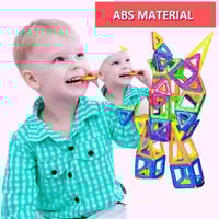 لعبة تركيب اشكال مغناطيسية للاطفال 68 قطعة
