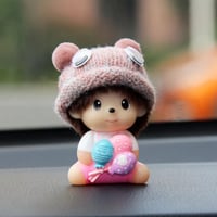 مجسمات لتزيين السيارة بشخصيات كرتونية متنوعة و لطي...