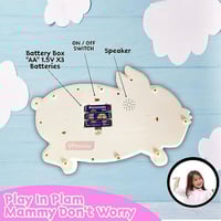 لعبة أطفال بيانو أرنب موسيقي للأطفال مزود بأضواء و...