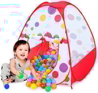 خيمة اللعب القابلة للطي مع 50 كرة ملونة مميزة , بي...