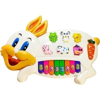 لعبة أطفال بيانو أرنب موسيقي للأطفال مزود بأضواء و...