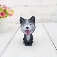 مجسم الكلاب المرحة بالراس الهزاز لتزيين التابلوه أ...