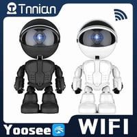 كاميرا مراقبة الأطفال على شكل روبوت مع ميزة التتبع...