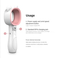 مروحة تبريد محمولة محمولة بدون شفرات بمنفذ USB لسط...