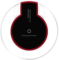 شاحن كيو اي لاسلكي لوحي فانتازي باضاءة لون ازرق كر...