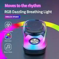 سبيكر صوت بلوتوث لاسلكي محمول، مع ضوء RGB