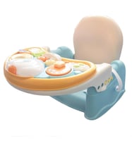 كرسي طعام محمول للأطفال 3 في 1 مع لعبة ترفيهية – م...