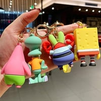 سلسلة مفاتيح شكل سبونج بوب و اصدقاء البحر مع حلقة...