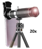 عدسة زووم تقريب حتى 20X للجميع أنواع الموبايلات مع...