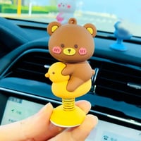 ديكور تابلوه السيارة اللطيف ألعاب بنابض على شكل شخ...