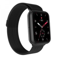 ساعة FT6 الذكية - سوار معدني وسوار مطاطي إضافي