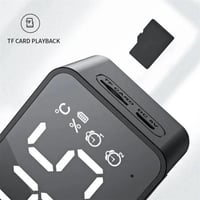 منبه مع مكبر صوت لاسلكي مع راديو Fm، بجانب السرير...