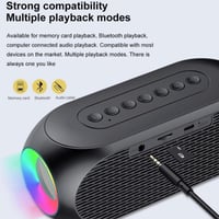 ساعة منبه رقمي مزدوج مع مكبر صوت بلوتوث باضاءة ملو...