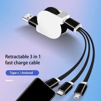 كابل شحن USB متعدد 3 في 1 قابل للسحب