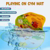 بساط لعب للأطفال الرضع مع لوحة مفاتيح موسيقية