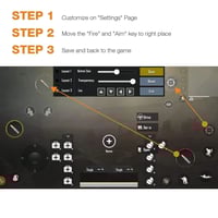 يد تحكم للألعاب W10 للهاتف المحمول للعبة PUBG