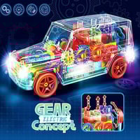 لعبة سيارة جيب الدوارة بالتصميم الشفاف ودوران 360...