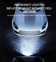 منفاخ الاطارات اللاسلكي الذكي بقوة ضغط جبارة, مع ض...