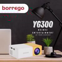 بوريجو بروجكتور ميني محمول YG300 - تجربة عرض سينما...