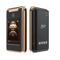 جوال SQ800 القابل للطي بشاشتين | يدعم شريحتين وصوت...